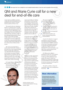 QNI and Marie Curie call for a new deal for end-of-life care