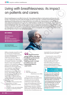 Living with breathlessness: its impact on patients and carers