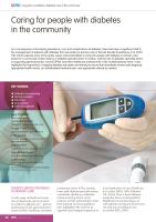 Caring for people with diabetes in the community