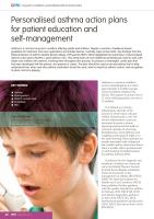Personalised asthma action plans for patient education and self-management