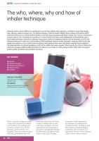 The who, where, why and how of inhaler technique