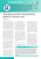 Managing exudate and preventing biofilms in primary care