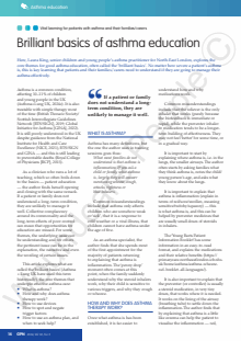 Brilliant basics of asthma education