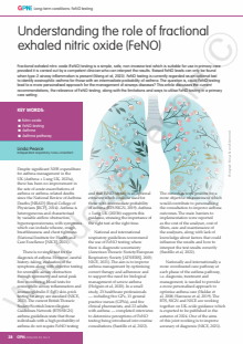 Understanding the role of fractional exhaled nitric oxide (FeNO)
