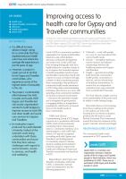 Improving access to health care for Gypsy and Traveller communities