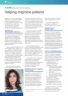 Helping migraine patients